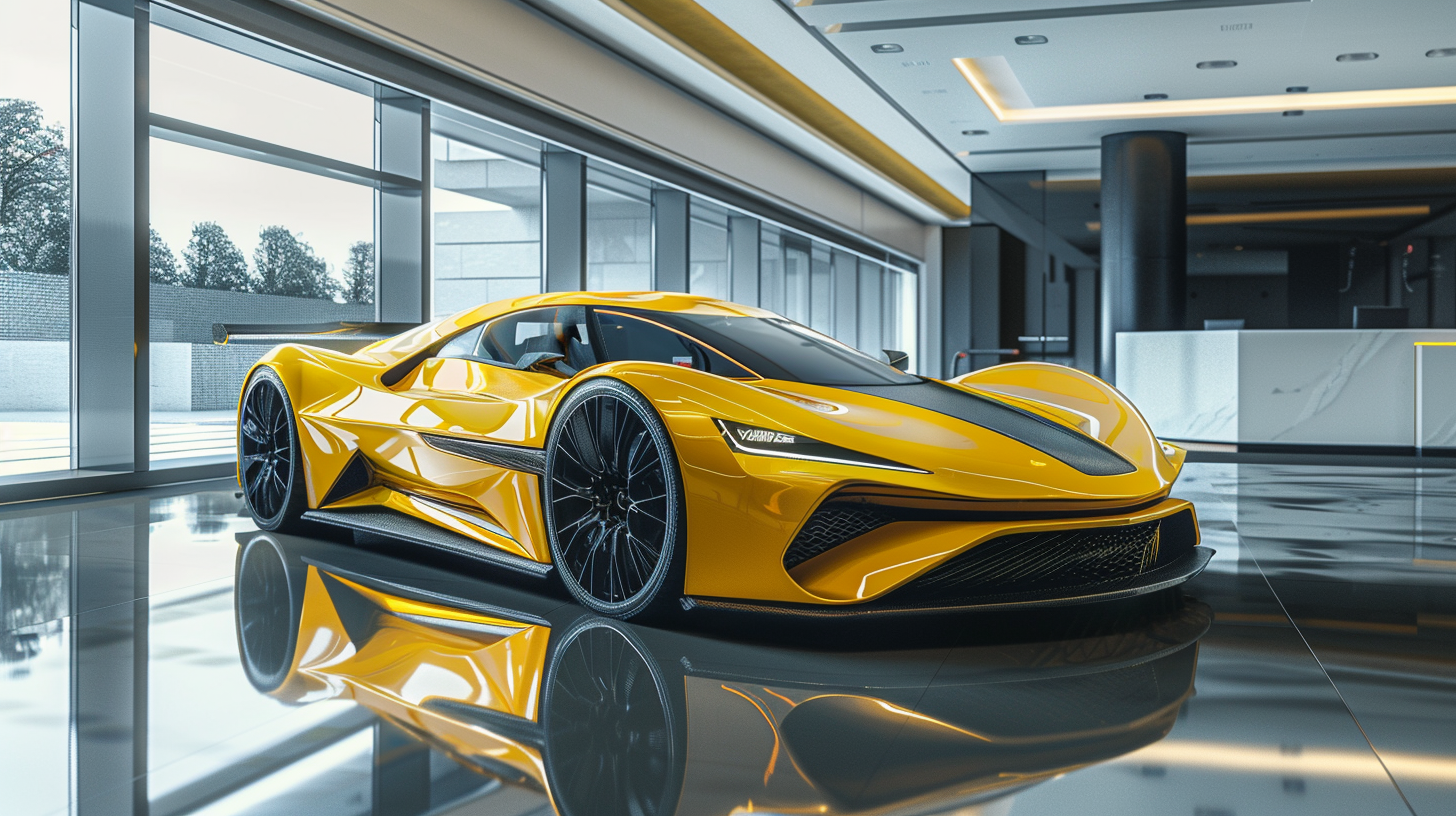 Aerodynamic Future Supercar