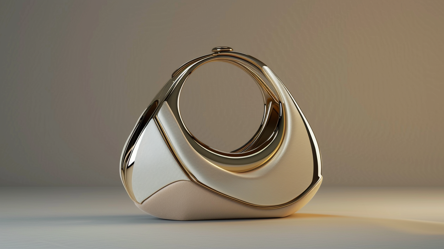 Architectural Elegant Leather Handbag Vision