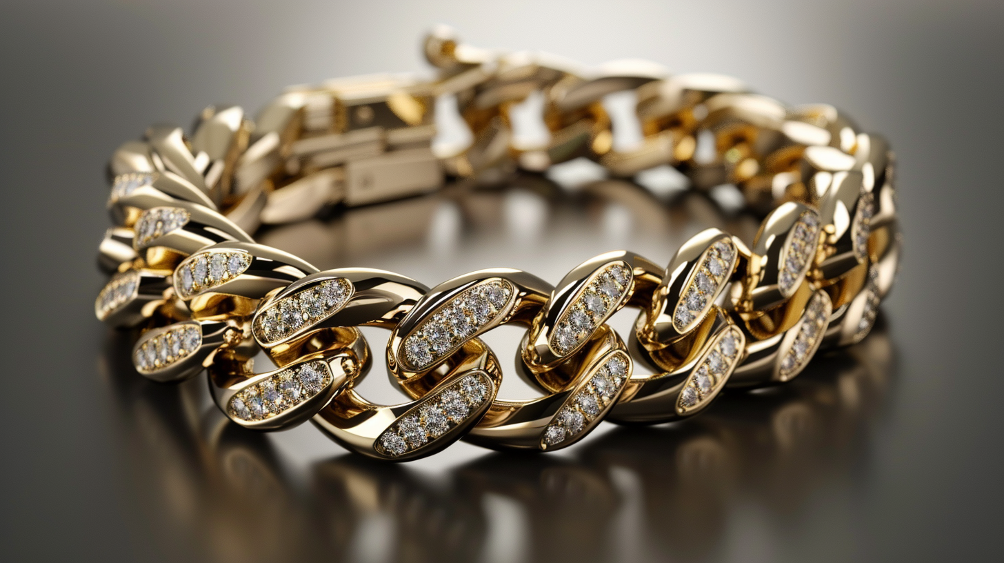 Diamond Elegance Gold Bracelet