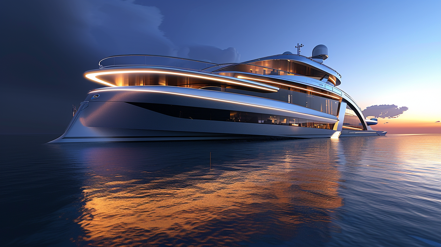 Future Clean-Energy Luxury Yacht