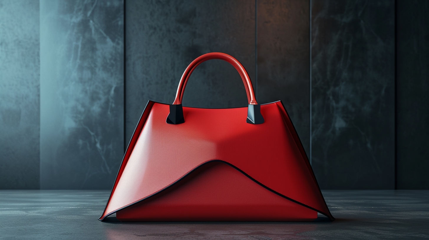 Next-Era Minimalist Red Handbag Design