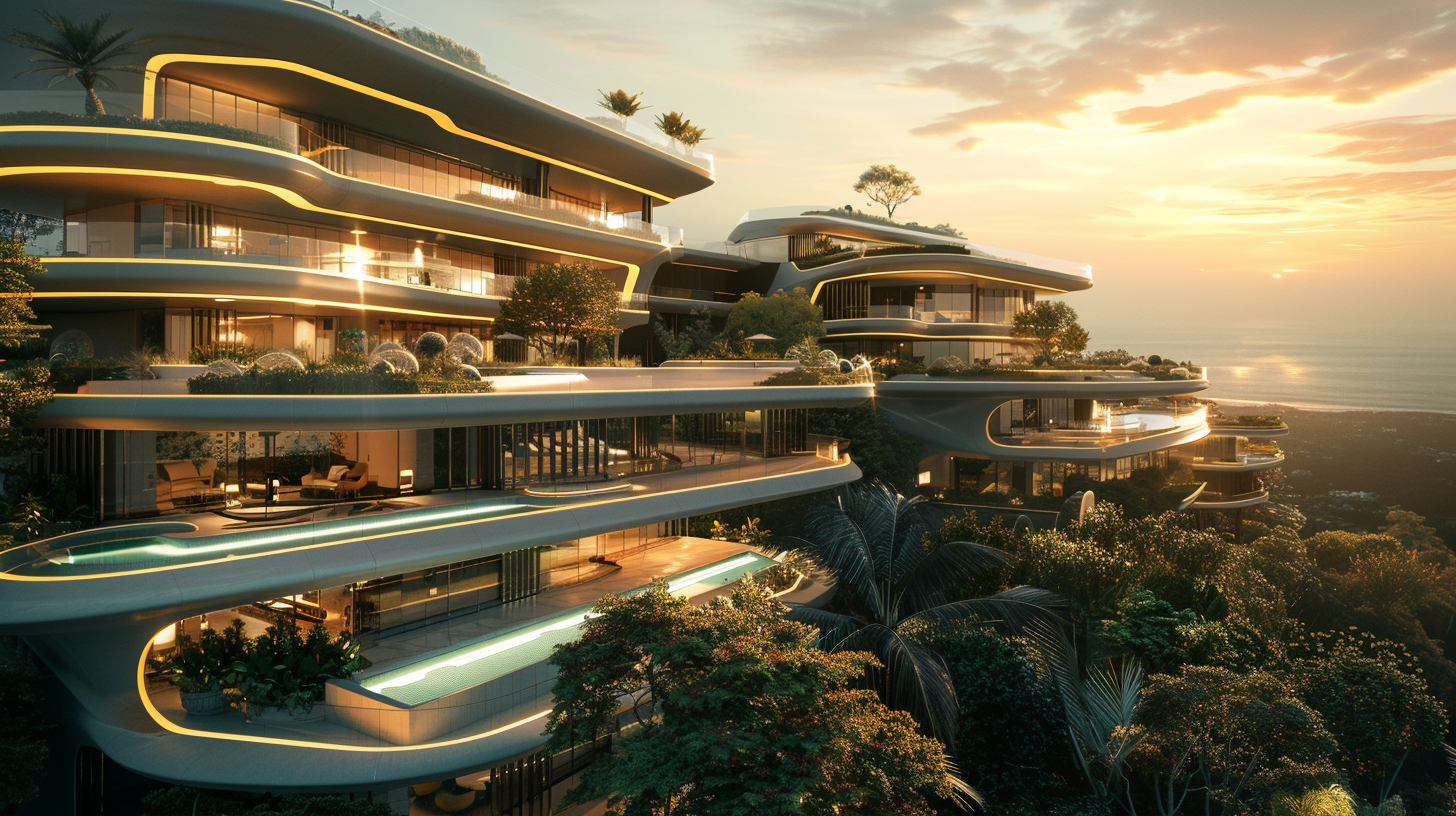 Next Level Futuristic Envisioned Luxury Mega-Mansion