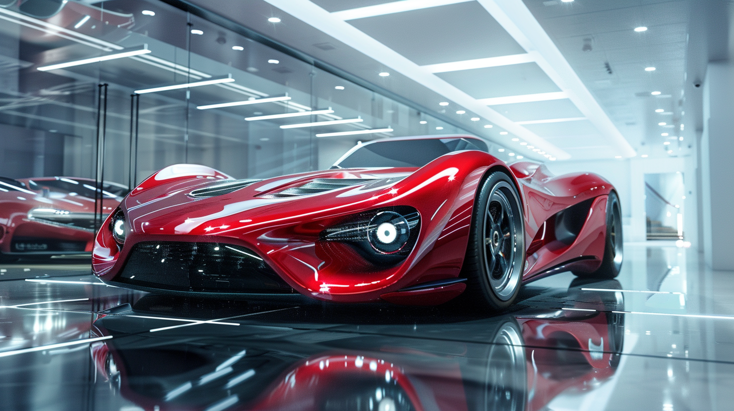 Red Ultra Performance Supercar