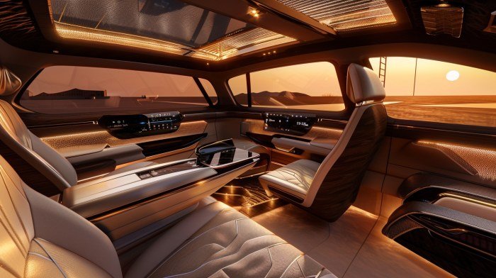 Architectural Luxury SUV Interior