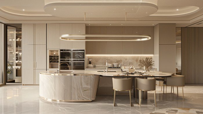 Future Minimalist Kitchen Interior Vision